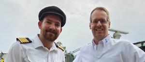 Inhaber Hendrik Prössel-Jürgensen (links) und sein Kollege Dominik Seidel.