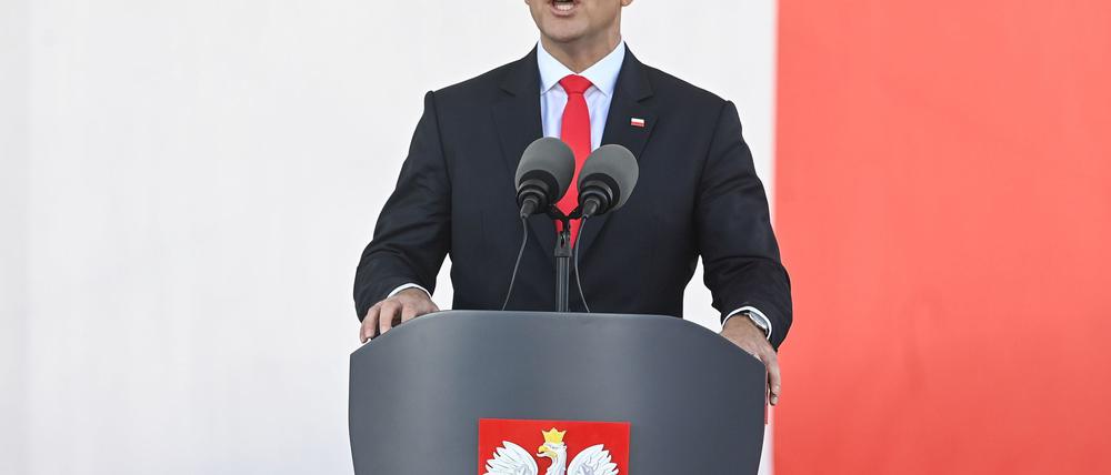 Polens rechtskonservativer Präsident Karol Nawrocki hat mit seinem Veto ein Gesetz gestoppt, dass die Zahlung von Hilfen für Ukraine-Flüchtlinge regeln soll. (Archivbild)