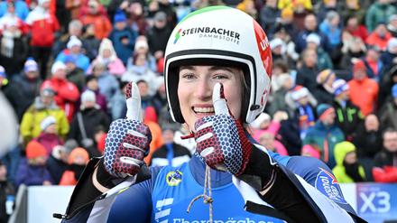 Da war für Madeleine Egle noch alles in Ordnung: Nun ist die Österreicherin gesperrt und verpasst Olympia. (Archivbild)