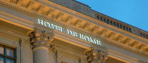 Das Hotel de Rome gehört zu den bedeutenden Luxushotels der Hauptstadt.