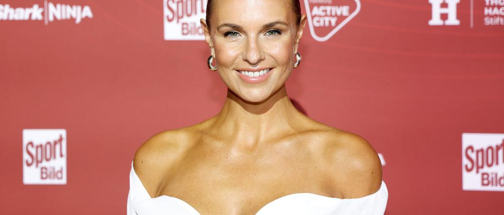 Moderatorin Laura Wontorra.