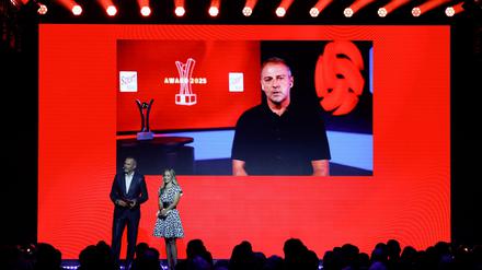 Videobotschaft von Trainer Hansi Flick bei den „Sport Bild“-Awards. 