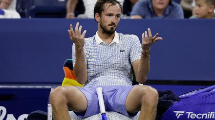 Tennisprofi Medwedew entlud bei den US Open seinen ganzen Frust.