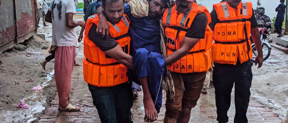 In der bevölkerungsreichsten Provinz Punjab mussten Zehntausende Menschen ihre Dörfer verlassen. (Foto Handout)