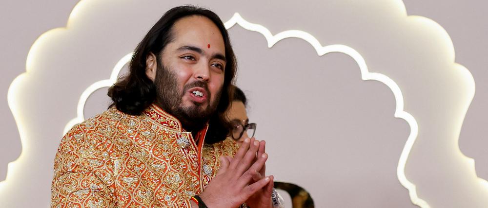 Anant Ambani am Tag seiner Hochzeit mit Radhika Merchant in Mumbai.
