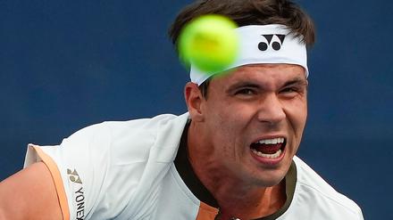 Ein Tennis-Duell über 4:46 Stunden - dann hatte Daniel Altmaier seinen Erstrundensieg in New York geschafft. 