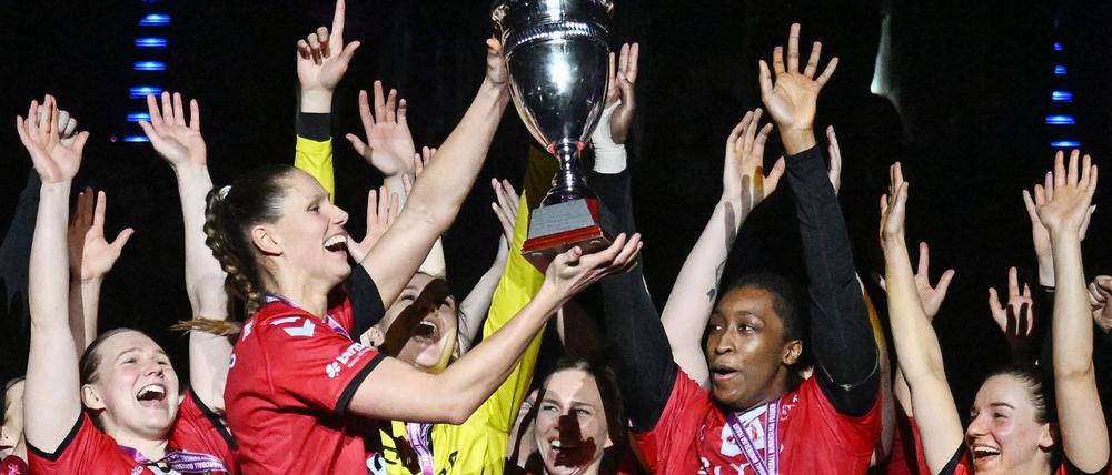 Solche Jubelbilder wird es vom deutschen Meister und Pokalsieger HB Ludwigsburg nicht mehr geben.  