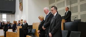 Für den im Saarland getöteten Polizisten gab es eine bundesweite Schweigeminute. 