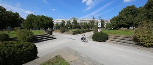 Grün genug? Der Platz der Einheit in Potsdam wurde 1997 und 1998 gestaltet.