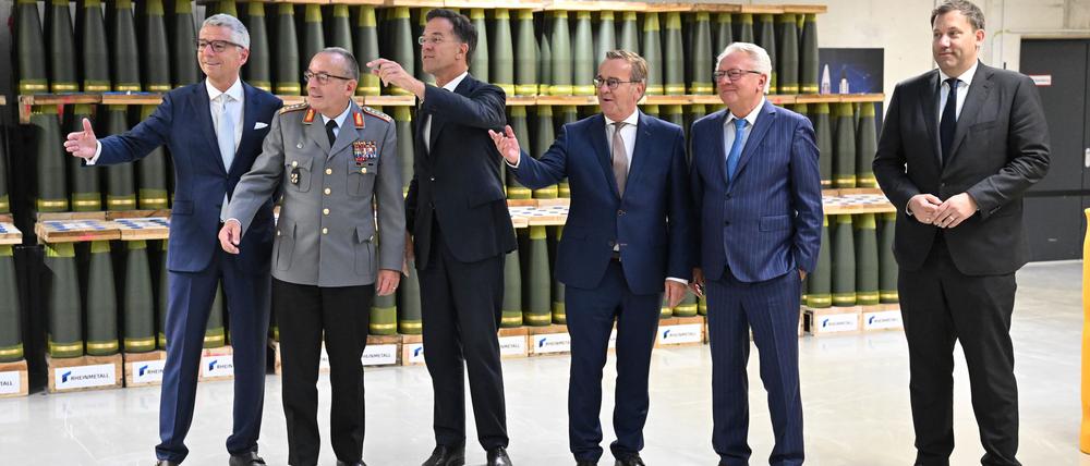 Sie kann bis zu 40 Kilometer weit geschossen werden: Artilleriemunition von Rheinmetall.