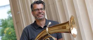 Lars Rebel, Kreisposaunenwart des Evangelischen Kirchenkreises Potsdam, ist oberster Netzwerker für die Bläsermusik.