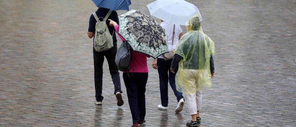Regenwetter in Potsdam.