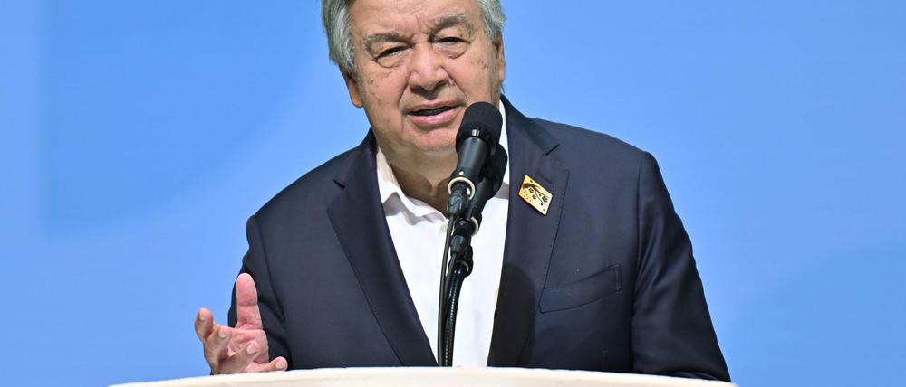 Guterres ist über den russischen Angriff auf Kiew erbost. (Archivbild)