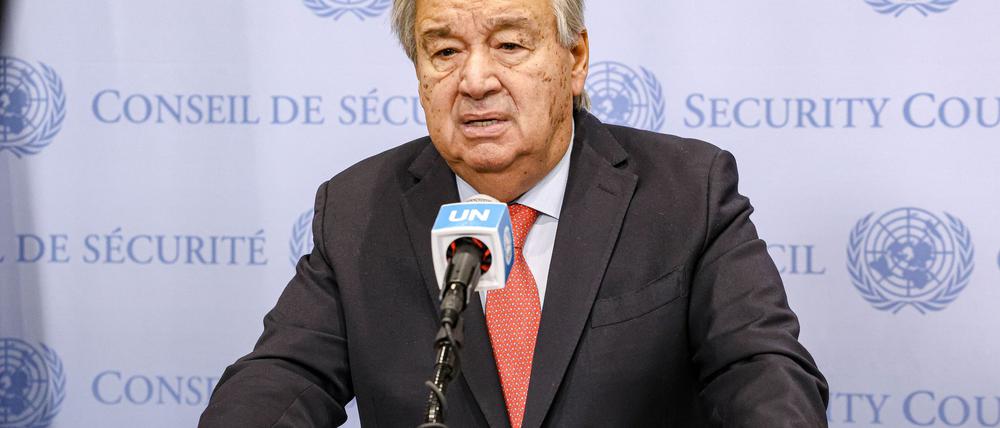 Guterres fordert Israel auf, die Stadt Gaza nicht zu besetzen. (Archivbild)