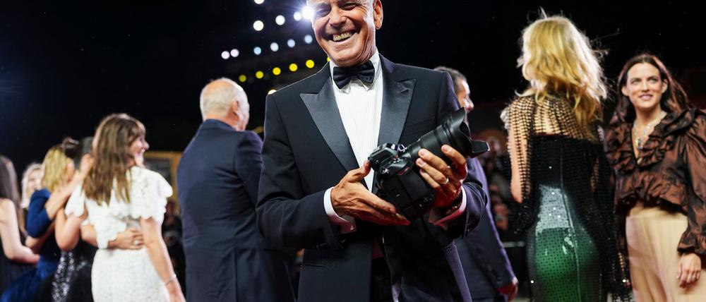 Trotz Krankheit mit guter Laune: George Clooney.