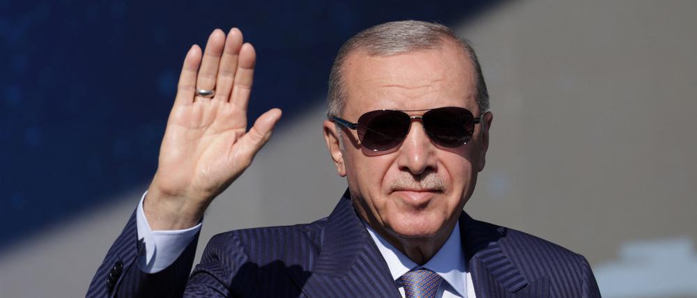 Der türkische Präsident Recep Tayyip Erdogan bei einer Veranstaltung der Marine am Donnerstag.