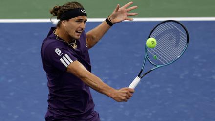 Alexander Zverev spielt am Samstag bei den US Open um den Einzug ins Achtelfinale.