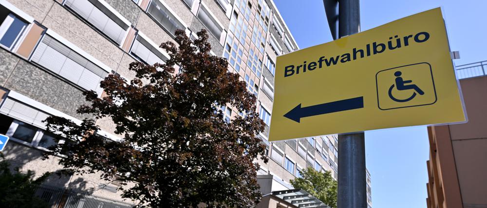 Das Briefwahlbüro öffnet schon diese Woche wieder.
