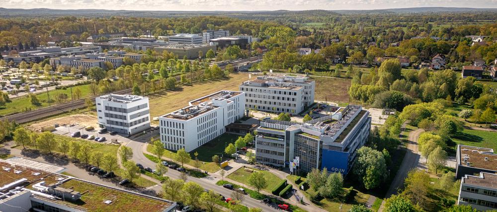 Blick auf den Science Park Golm von oben.