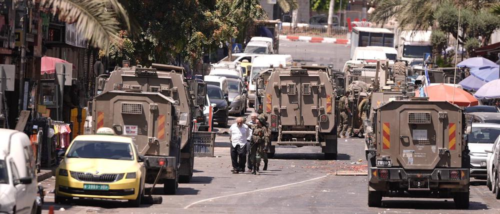 Israelische Streitkräfte stürmen die Stadt Ramallah im Westjordanland (26. August).