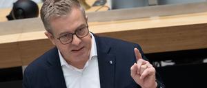 Finanzsenator Stefan Evers (CDU) hat am Dienstag die Finanzplanung vorgestellt.
