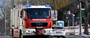 Feuerwehrfahrzeug in Potsdam.