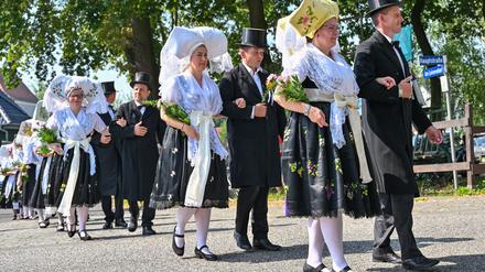 Bei dem Trachtenfest geht es besonders um wendische Bräuche. (Archivbild)