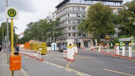 Baustellen am Savignyplatz in Berlin-Charlottenburg