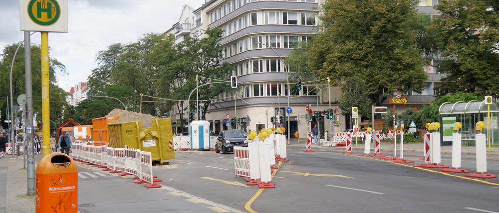 Baustellen am Savignyplatz in Berlin-Charlottenburg