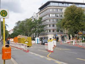 Baustellen am Savignyplatz in Berlin-Charlottenburg