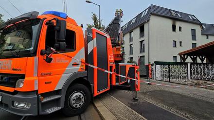Brand in Niederschönhausen.