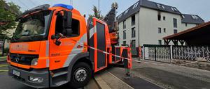 Brand in Niederschönhausen.