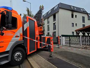 Brand in Niederschönhausen.