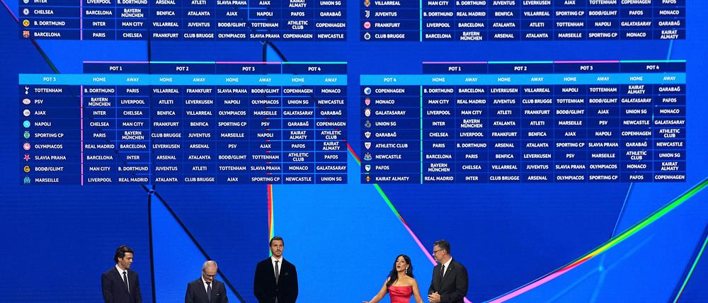 Zwei Tage nach der Auslosung steht der Spielplan für die Champions League fest.