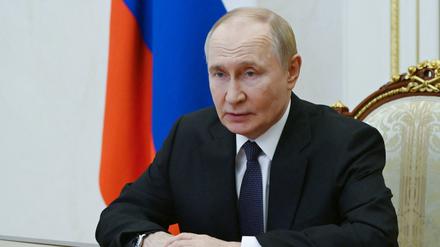 Russlands Machthaber Wladimir Putin ist bei einem Termin in Moskau zu sehen.
