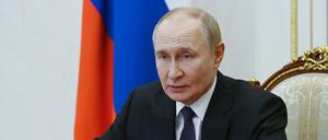 Russlands Machthaber Wladimir Putin ist bei einem Termin in Moskau zu sehen.