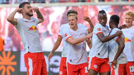 Zumindest ab und zu ließ Leipzig die Muskeln spielen. 