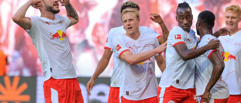 Zumindest ab und zu ließ Leipzig die Muskeln spielen. 