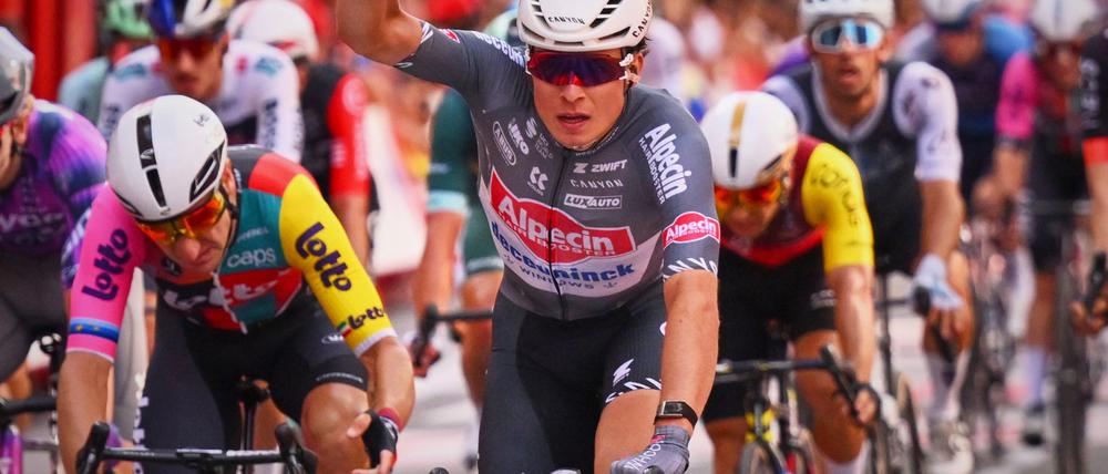 Jasper Philipsen hat die 8. Etappe der Vuelta gewonnen.