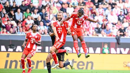 Serge Gnarby traf per Kopf zum 1:0 für den FC Bayern.