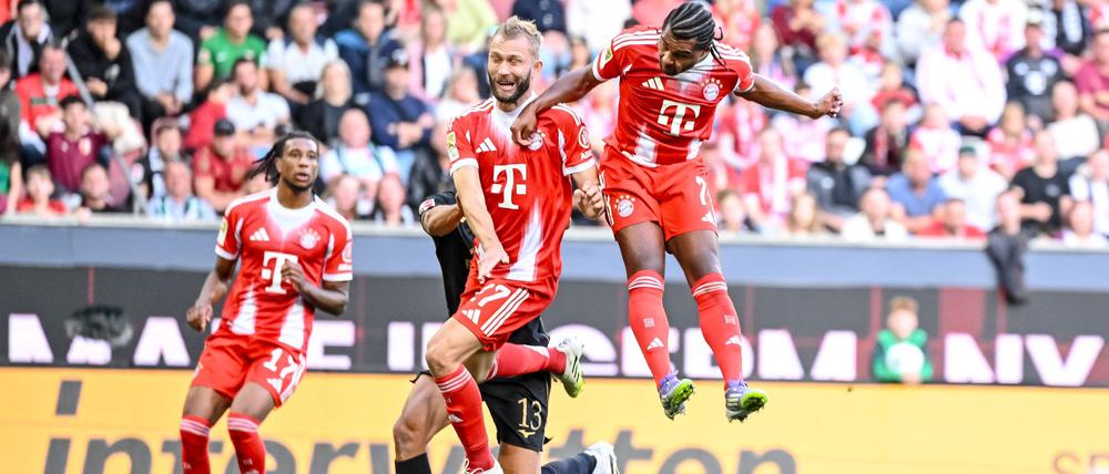 Serge Gnarby traf per Kopf zum 1:0 für den FC Bayern.