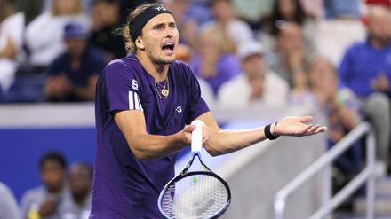 Alexander Zverev muss bei den US Open die nächste Enttäuschung hinnehmen.