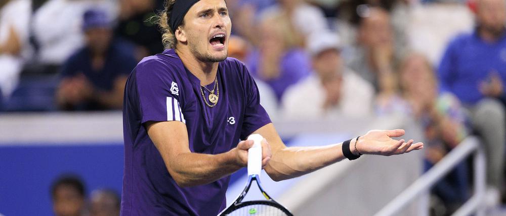 Alexander Zverev muss bei den US Open die nächste Enttäuschung hinnehmen.