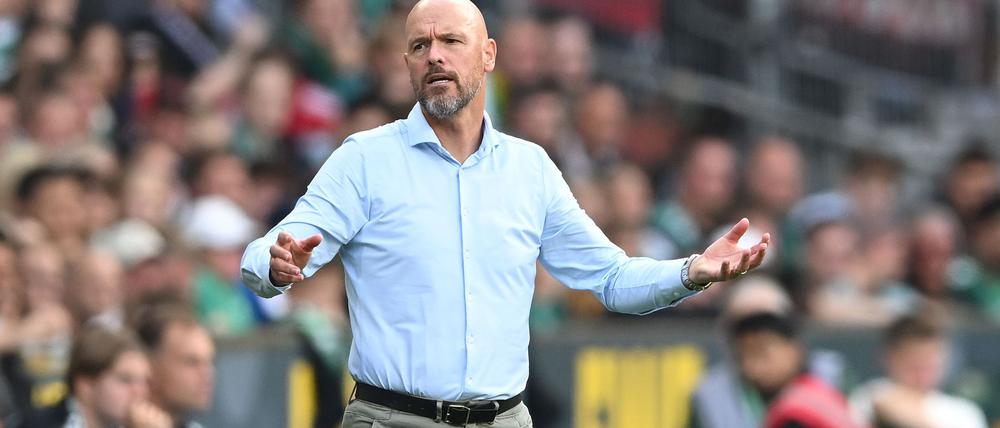 Leverkusens Trainer Erik ten Hag.