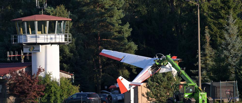 Die beiden Männer starteten vom Flugplatz Reinsdorf.