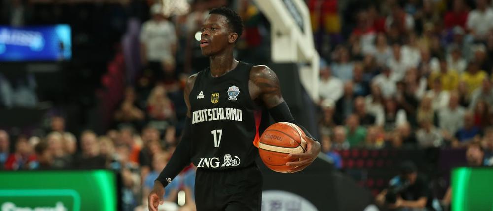 Schröder beim Spiel gegen Litauen.