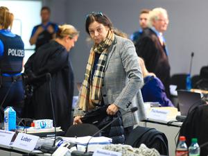 Birgit Malsack-Winkemann beim Reichsbürger-Prozess in Frankfurt am Main.