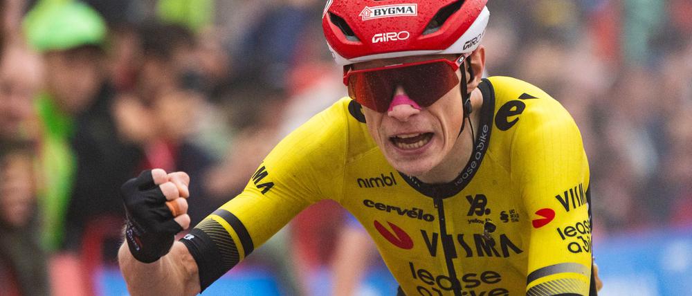 Jonas Vingegaard holt seinen zweiten Etappensieg bei der Vuelta. (Archivbild)