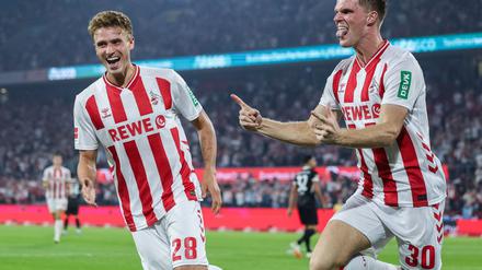 Kölns Marius Bülter bejubelt sein Tor zum 2:0.