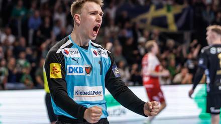 Bei Füchse-Keeper Lasse Ludwig läuft es zum Saisonstart